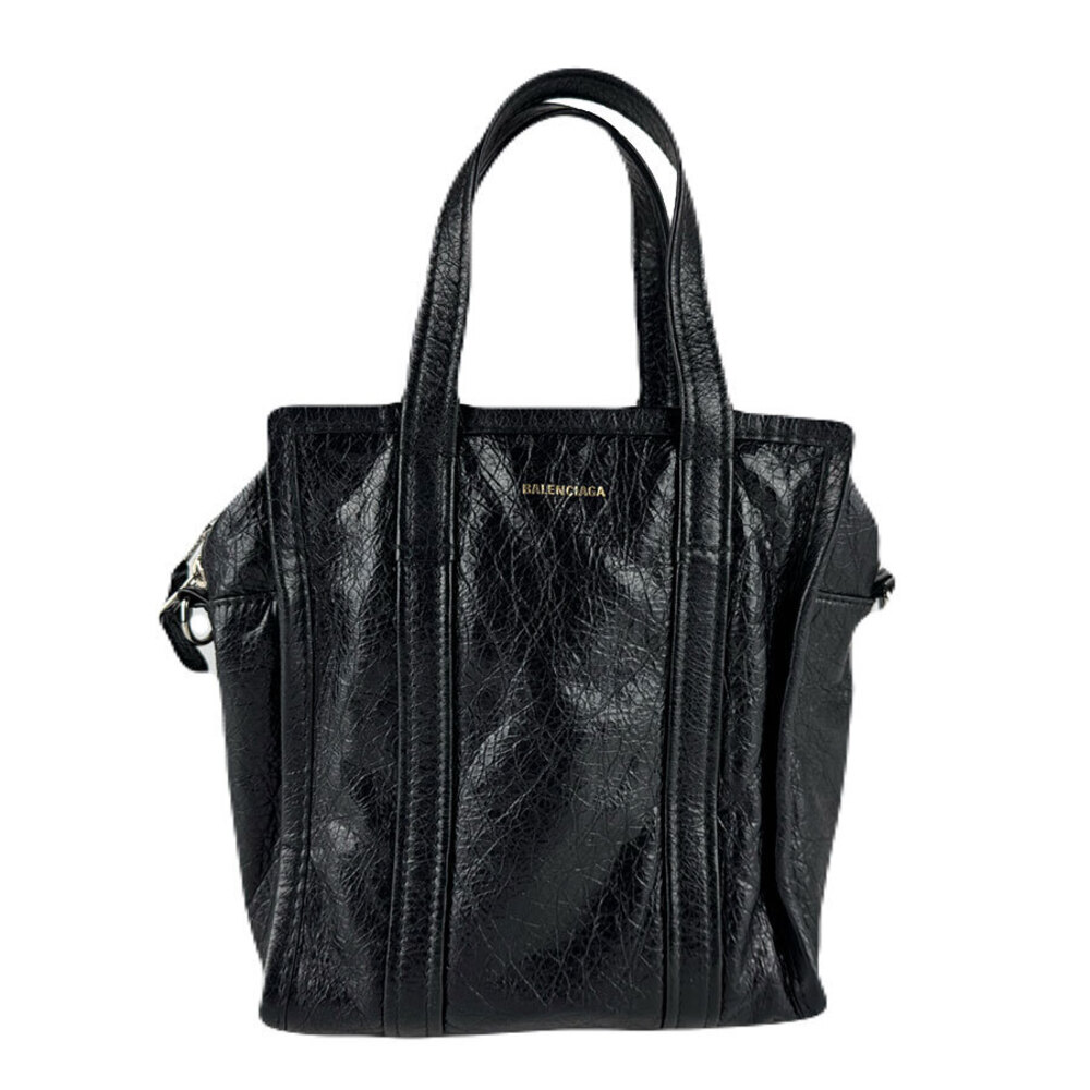 Balenciaga Bazaar Shopper XS Leather Handbag Black - Picture 1 of 4